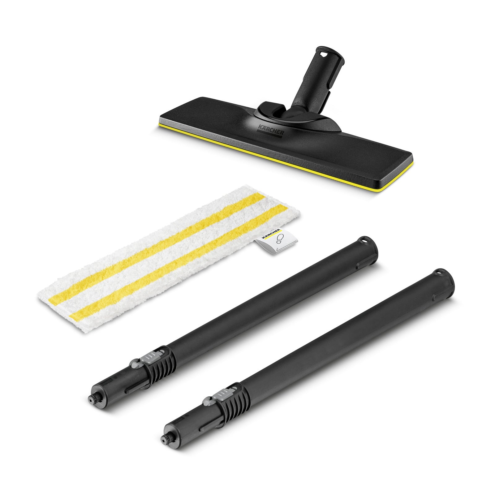 Kärcher Düsenset EasyFix – Bodendüsen-Set, Schwarz, Weiss, Gelb – für SC 1 EasyFix
