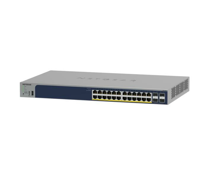 NETGEAR GS752TPP – Managed Switch – 48×GbE, 4×SFP, L2/L3, PoE+, 19" Rack
