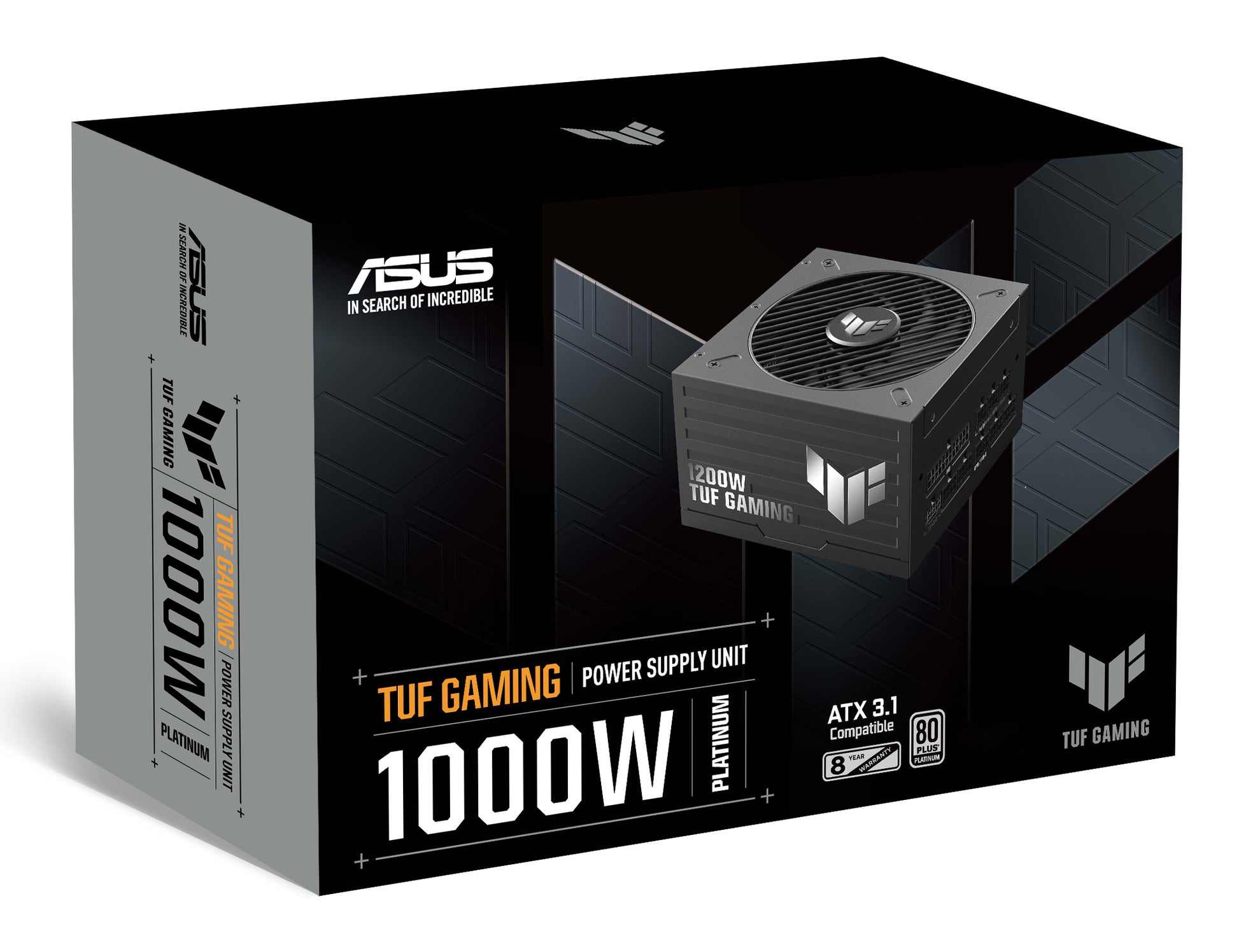ASUS TUF Gaming 1000P ATX-Netzteil 1000 W 80 PLUS Platinum – vollmodular, ATX 3.1, 12VHPWR