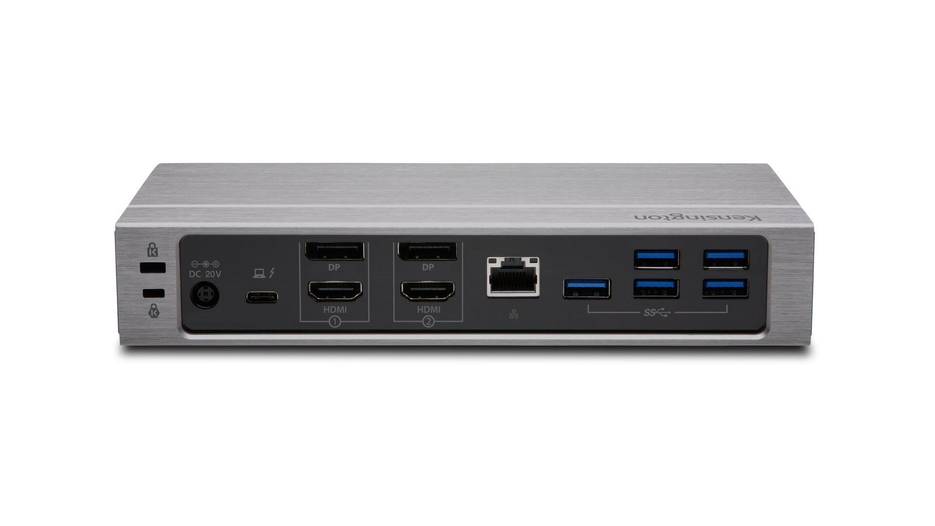 Kensington SD5600T Dockingstation – für USB-C/Thunderbolt-3-Geräte, USB-Port, Aluminium, Silber