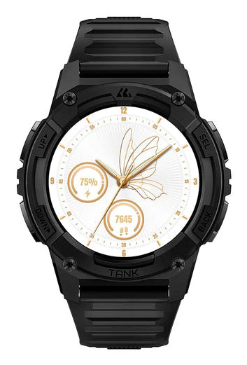 KOSPET Tank S2 – Smartwatch – 48 mm, Bluetooth, AMOLED, IP69K, Schwarz