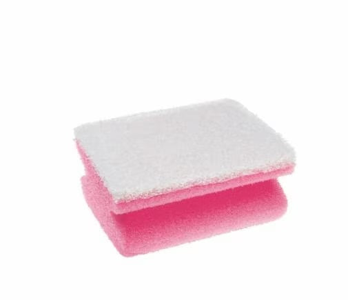 Scotch-Brite Universalschwamm – Schaumstoff, 37,3 × 15,8 × 10 cm, rosa, für Glas, 16 Stk.