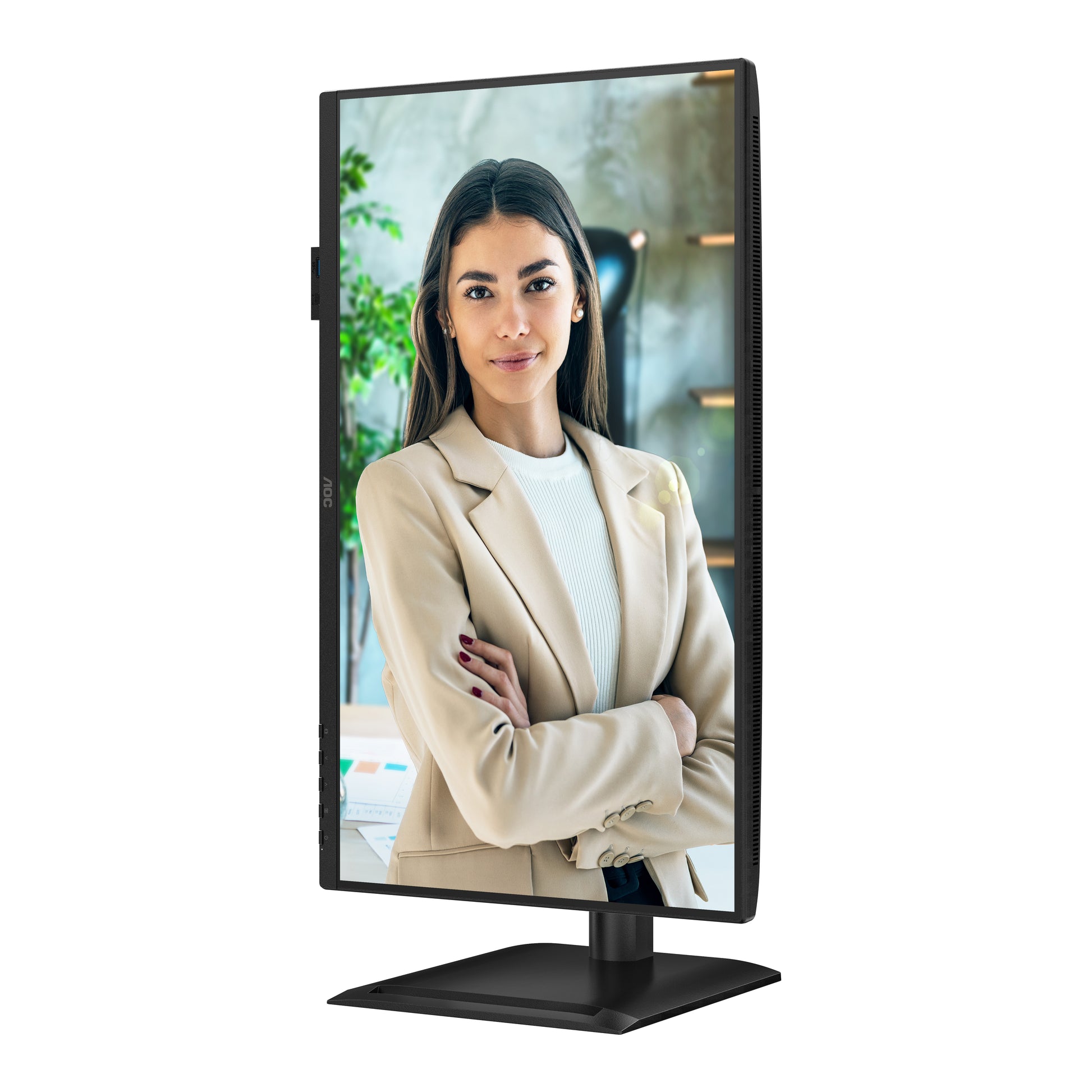AOC 24P4U – Monitor, 23,8", 1920 × 1080 (Full HD), IPS, 60 Hz, VESA 100 × 100, Schwarz