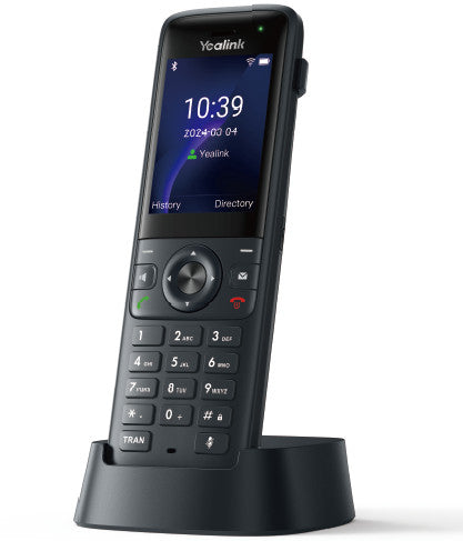 Yealink IP-Telefon – WLAN-Telefon (Handgerät), TFT-Display, WLAN, Schwarz