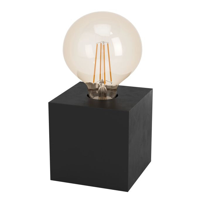 EGLO Tischleuchte PRESTWICK 2 – 40 W, E27, 9,5 cm – Schwarz