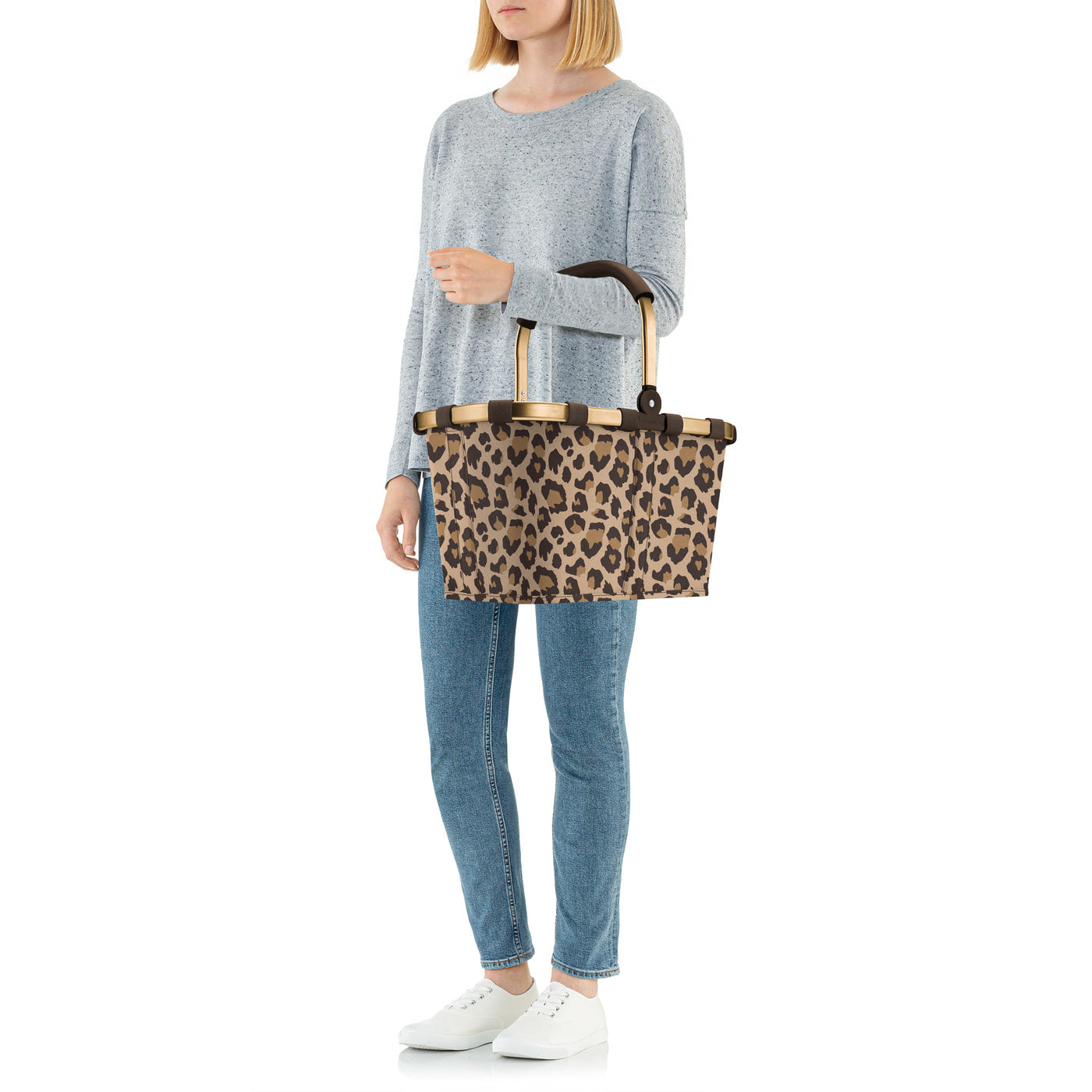 Reisenthel Stofftasche, Polyester, Motiv Leo Macchiato, 480×290×280 mm