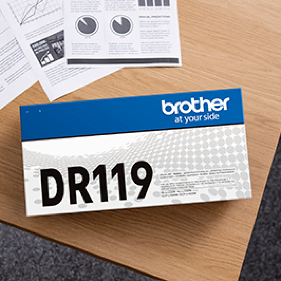 Brother Original Bildtrommel - Schwarz - DR-119 - für DCP-L1630W/DCP-L1632W/HL-L1230W usw. - 10'000 Seiten