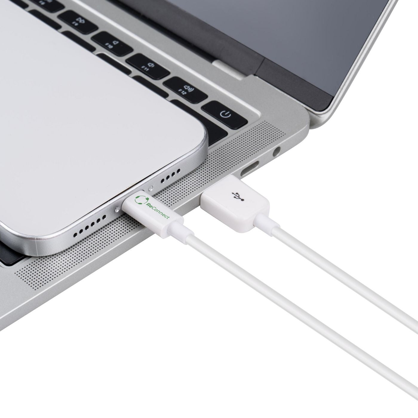 Microconnect Kabel – USB‑A auf Lightning 0,5 m, Weiss – für iPhone/iPad