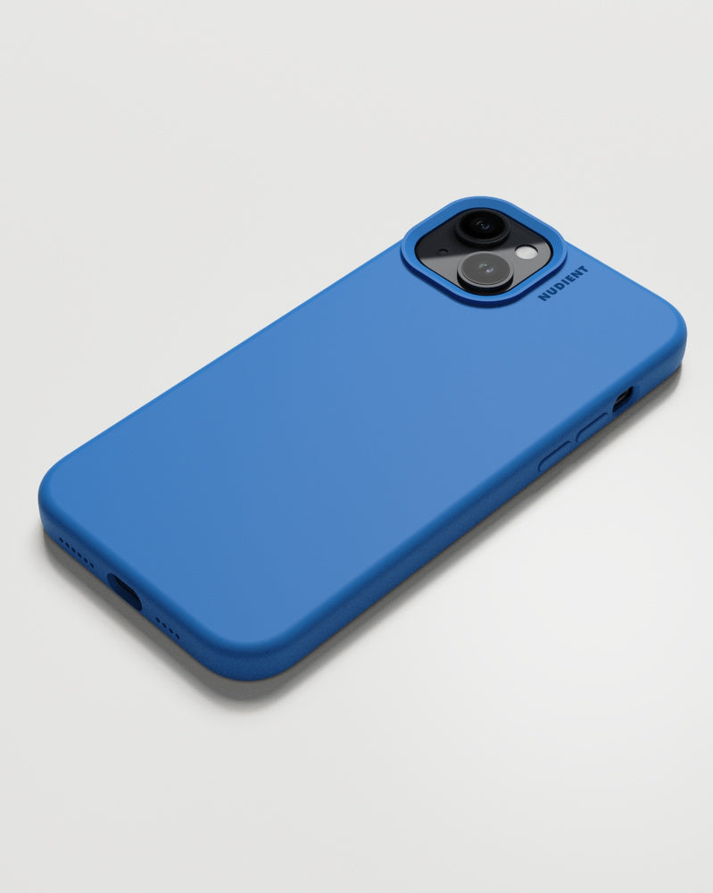Nudient Backcover – für Apple iPhone 15 Plus, Silikon, Vibrant Blue