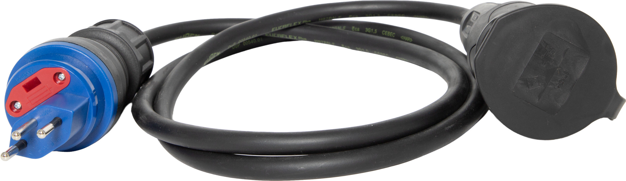 Brennenstuhl Verlängerungskabel – T13–Schuko, 1,5 m, IP44, Aussen, 3×1,5 mm², Schwarz
