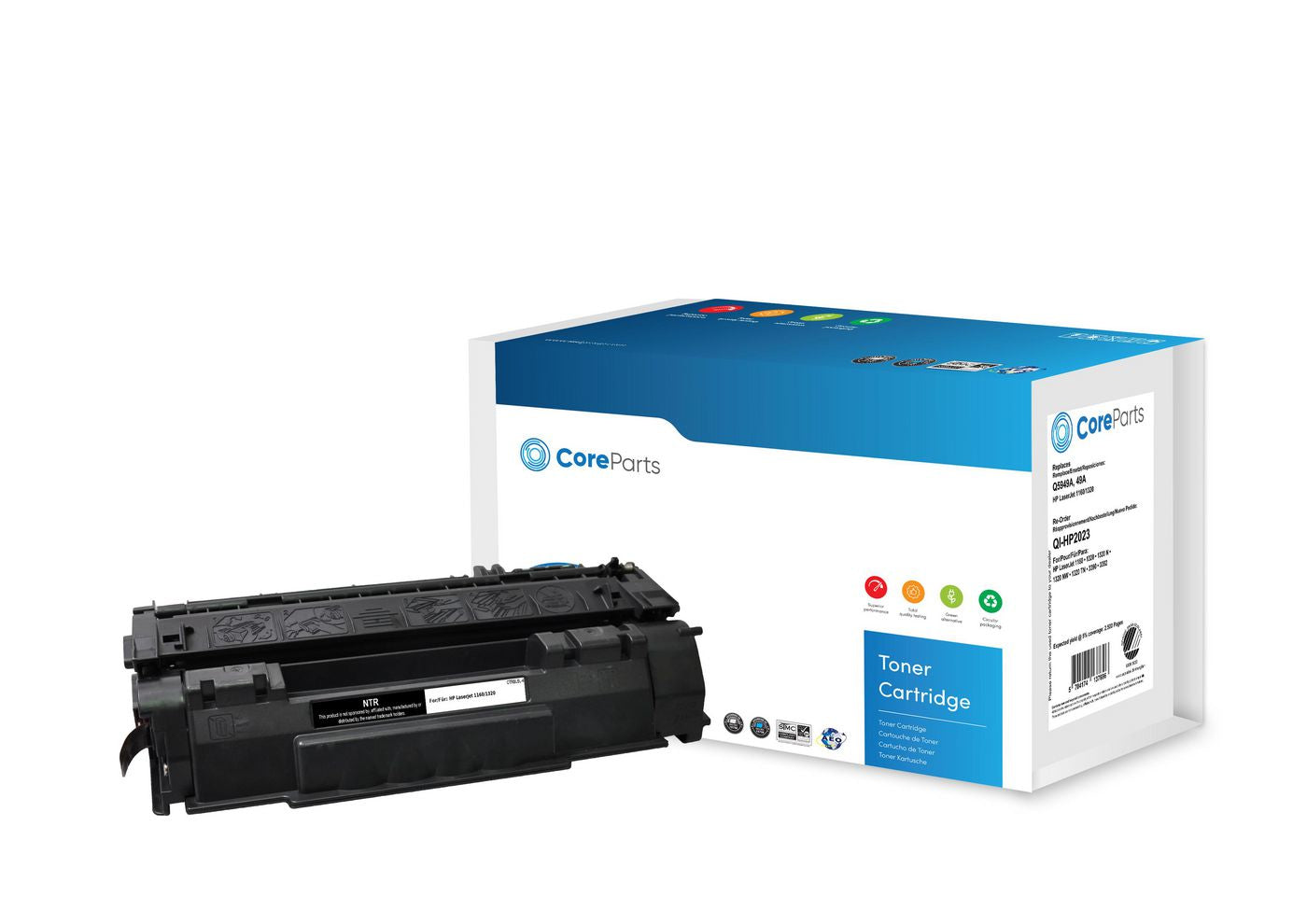 CoreParts 49A (Q5949A) Schwarzer Toner – Kompatibel – 2'500 Seiten – für HP LaserJet 1160/1320