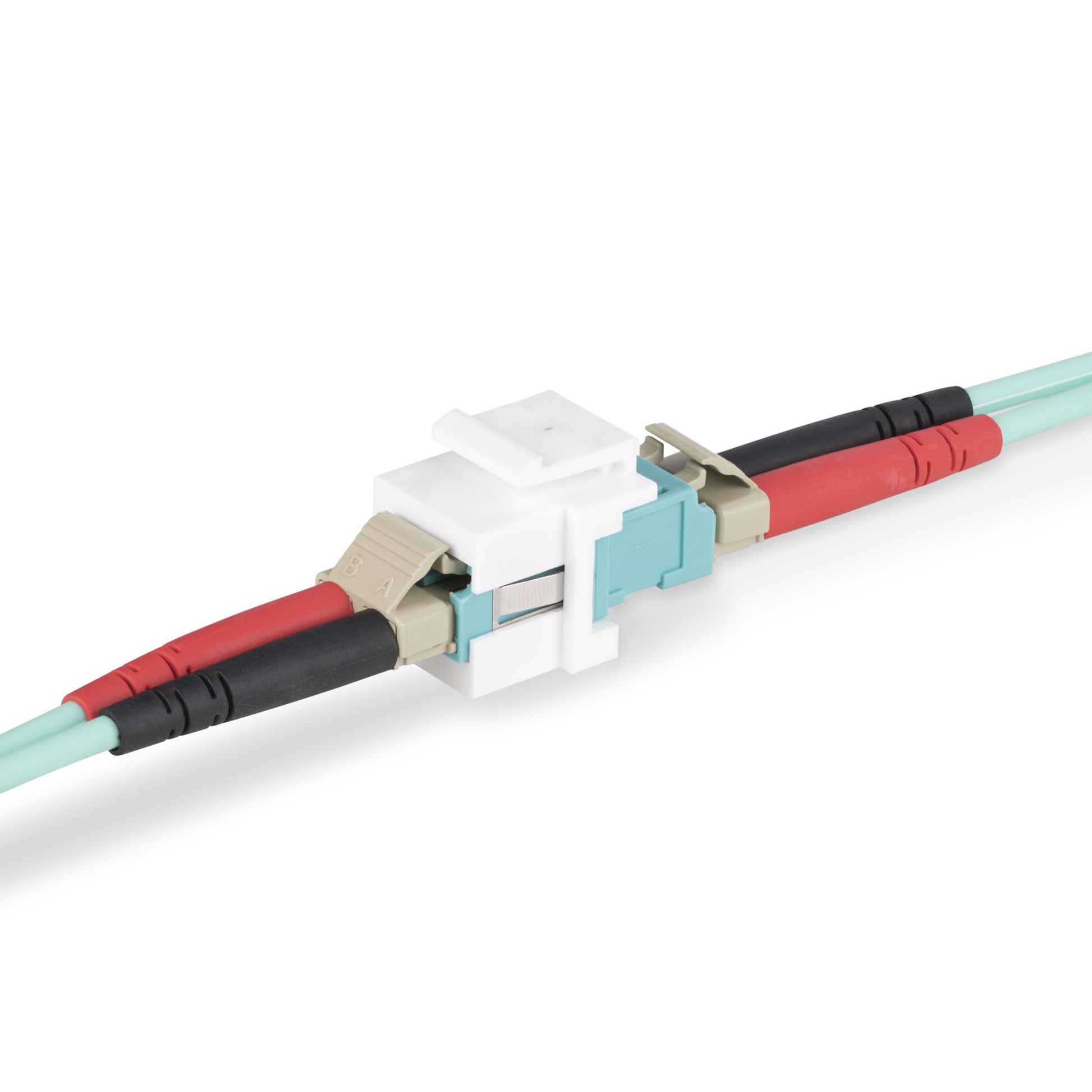 StarTech.com DMFKSLCLCCOUPLER LC Keystone Kupplung LC zu LC – Duplex, Multimode/Singlemode, Weiss