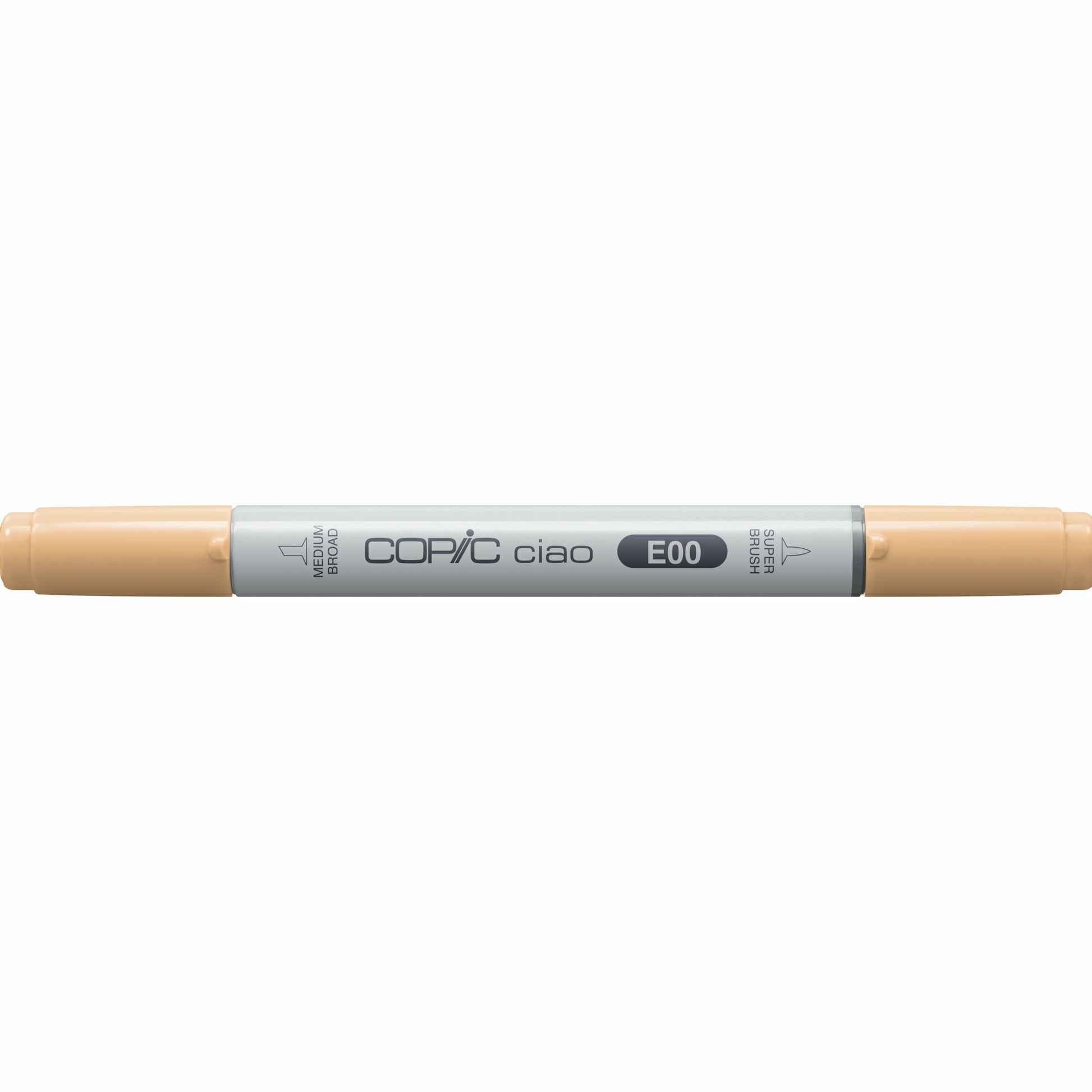 Copic Ciao Brush Pen, Doppelspitze – Kombi (Keil + Pinsel), acrylbasiert, beige