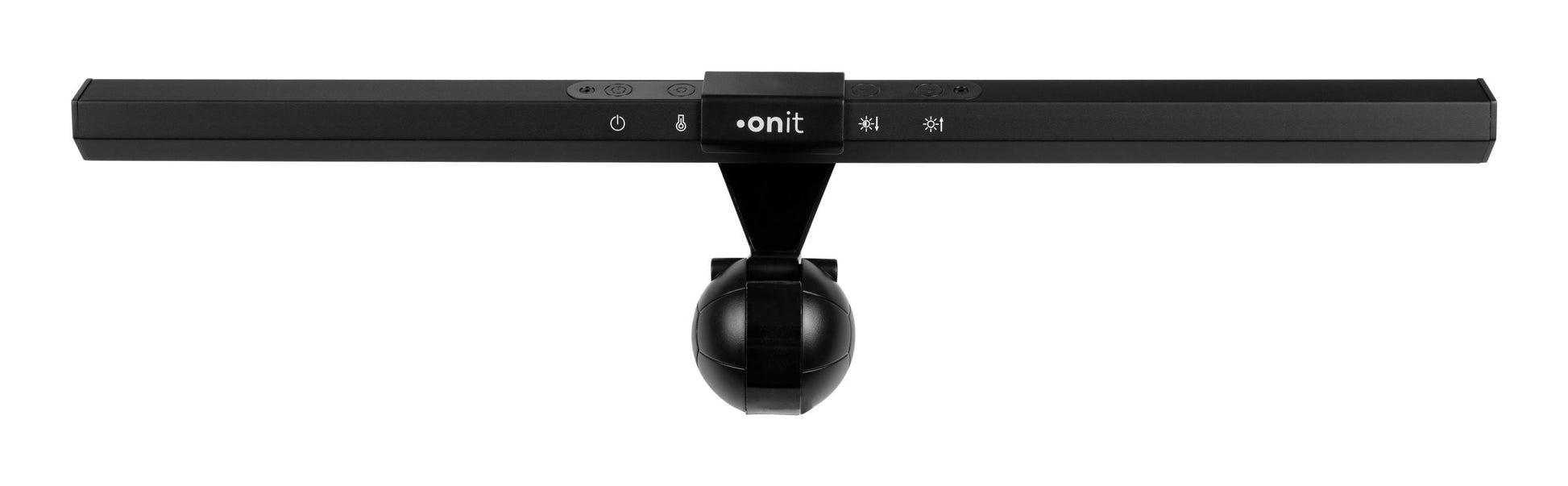 ONIT Monitor-Lichtleiste F01700 – 300 lm, 2800–6500 K (einstellbar), 10 Stufen, USB – Schwarz