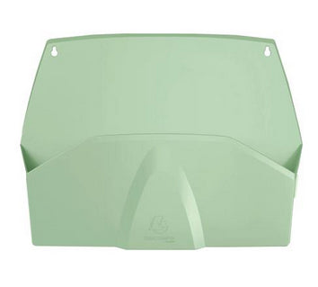 Exacompta AutentiK Aufbewahrungsbox A4 – Wandfach (quer), 382 × 289 × 72 mm, salbeigrün, Kunststoff