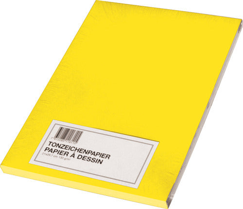 Papyrus Tonzeichenpapier, Kunstpapier, 42 × 29,7 cm, intensivgelb, 100 Blatt