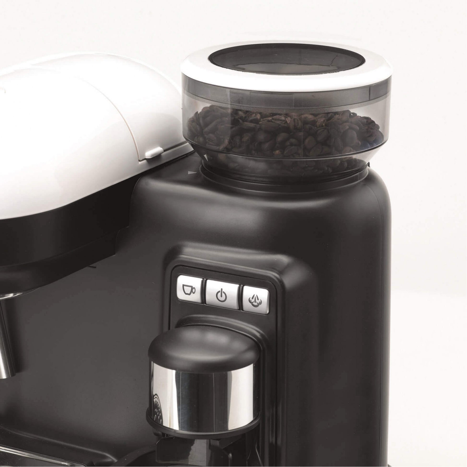 Ariete Espressomaschine ARI-1318-MOD-WH – 0,8 l, Mahlwerk & Milchaufschäumer, 1080 W – Weiss