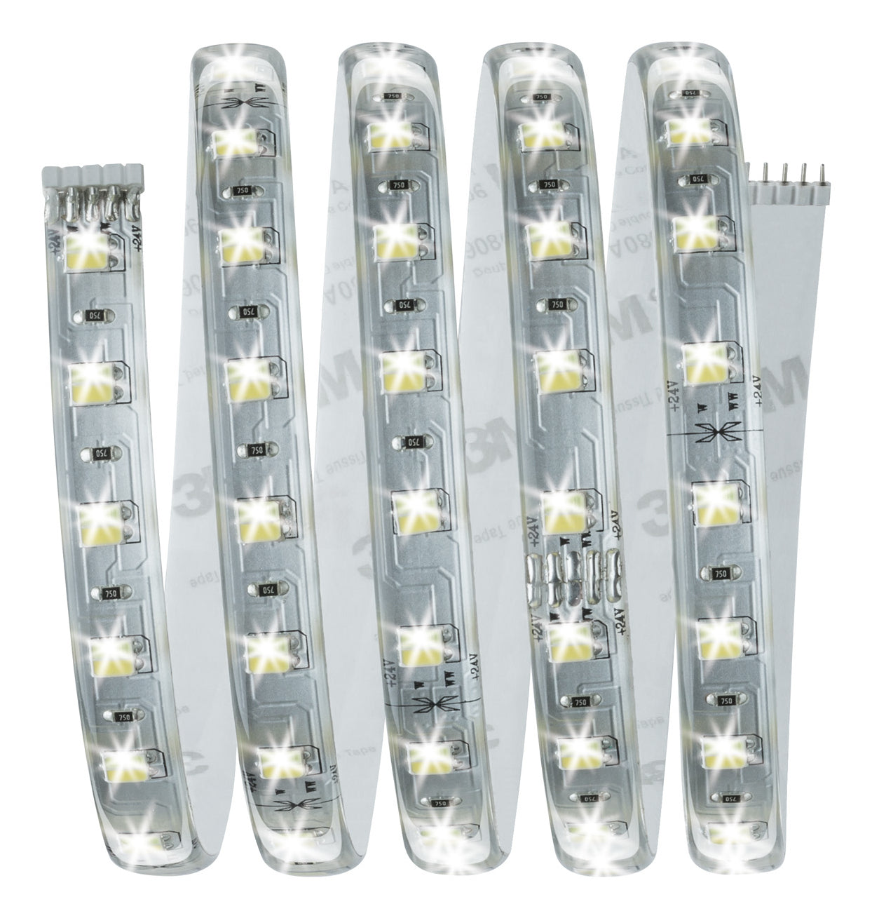 Paulmann LED-Strip MaxLED 500 TW – 1,5 m, 750 lm, 10 W, 3000–6500 K, dimmbar, silber