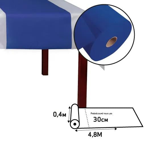 PRONAPPE Tischläufer auf Rolle – 40 cm×4,8 m, PP, Marineblau