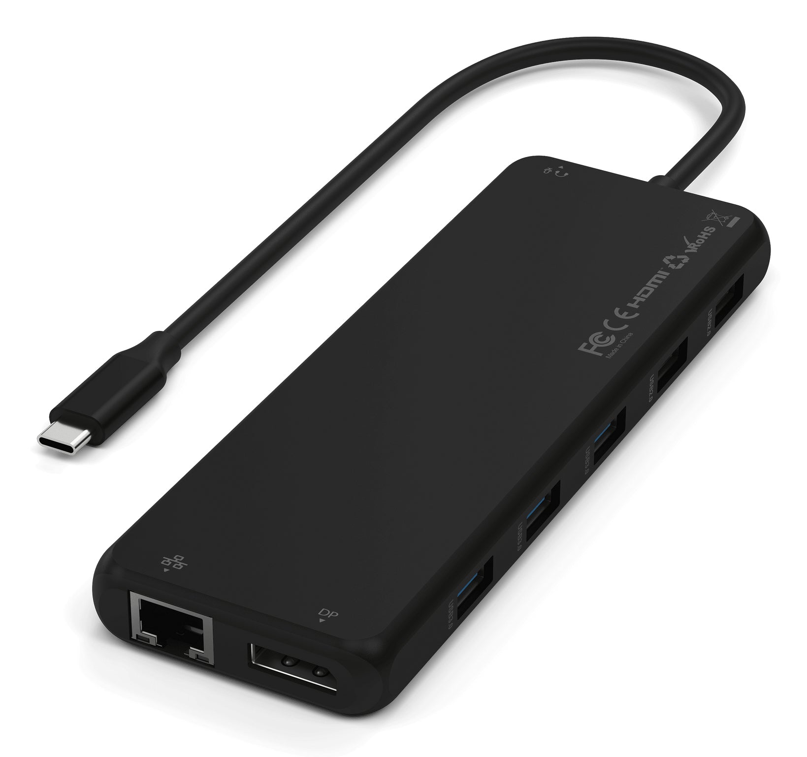 Satechi ST-P3D13K Multiport-Adapter – USB-C, 1× DP, 1× HDMI, 5× USB-A, 2× USB-C, 85 W PD, GbE
