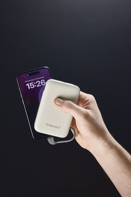 Intenso S10000 Powerbank 10'000 mAh – 20 W PD, 1× USB-C, beige