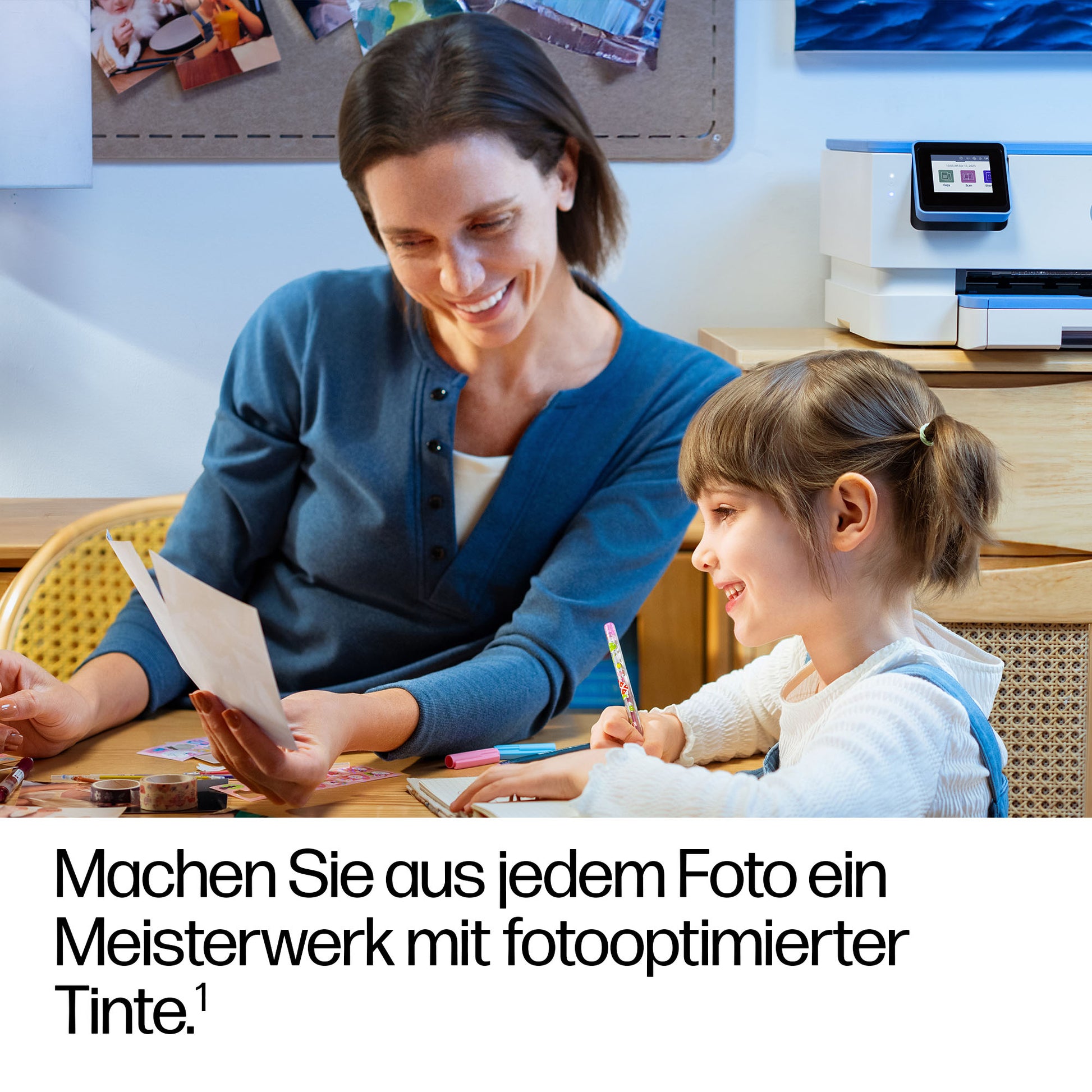 HP Envy Photo 7231 All-in-One – Farbtintenstrahl-Multifunktionsdrucker, A4, 3-in-1, Duplex, ADF, WLAN