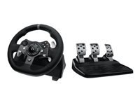 Logitech G G920 Driving Force – Lenkrad + Pedale – Kabelgebunden (USB‑A), Kraft-Rückmeldung, Schwarz