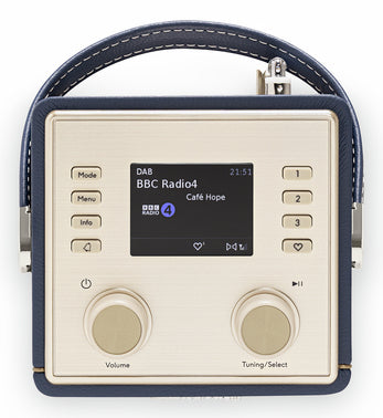Roberts Radio Roberts Revival Mini 2 – DAB-/Internetradio – Portabel – DAB+, Akkubetrieb – Dunkelblau