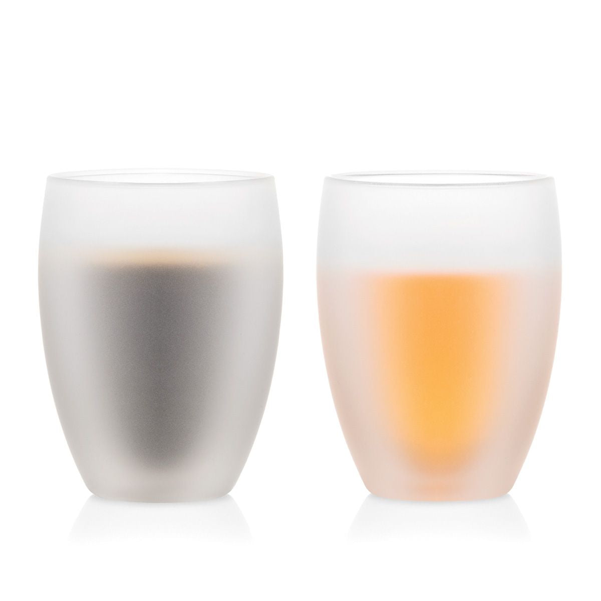 Bodum Pavina Doppelwandgläser – Borosilikatglas / silikonüberzogen / 350 ml, 2 Stück