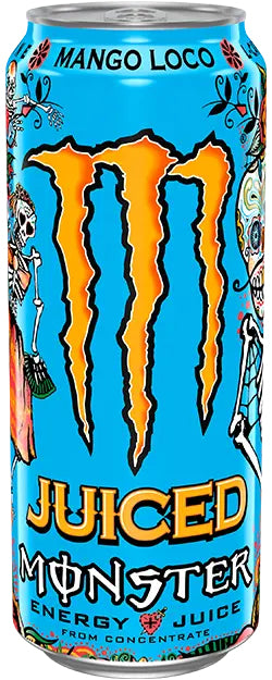 Monster Energy Energy Drink Mango Loco, koffeinhaltig – 12 × 5 dl