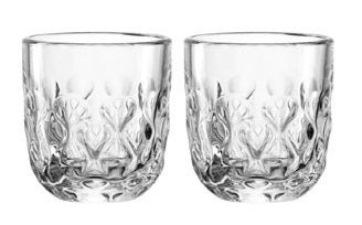 LEONARDO Espressoglas GOCCE – 2er Set, 60 ml, Ø 5,0 cm, H 6,0 cm, Glas, Transparent