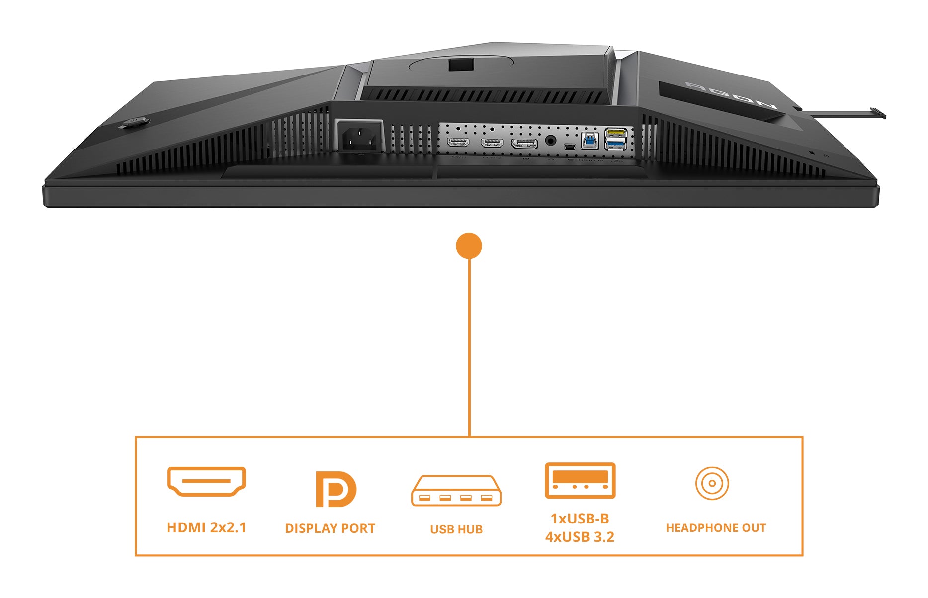 AOC CS24A – Monitor, 24,1", 500 cd/m², Webcam, USB-Hub, Lautsprecher, Adaptive Sync, VESA 100 × 100, Schwarz