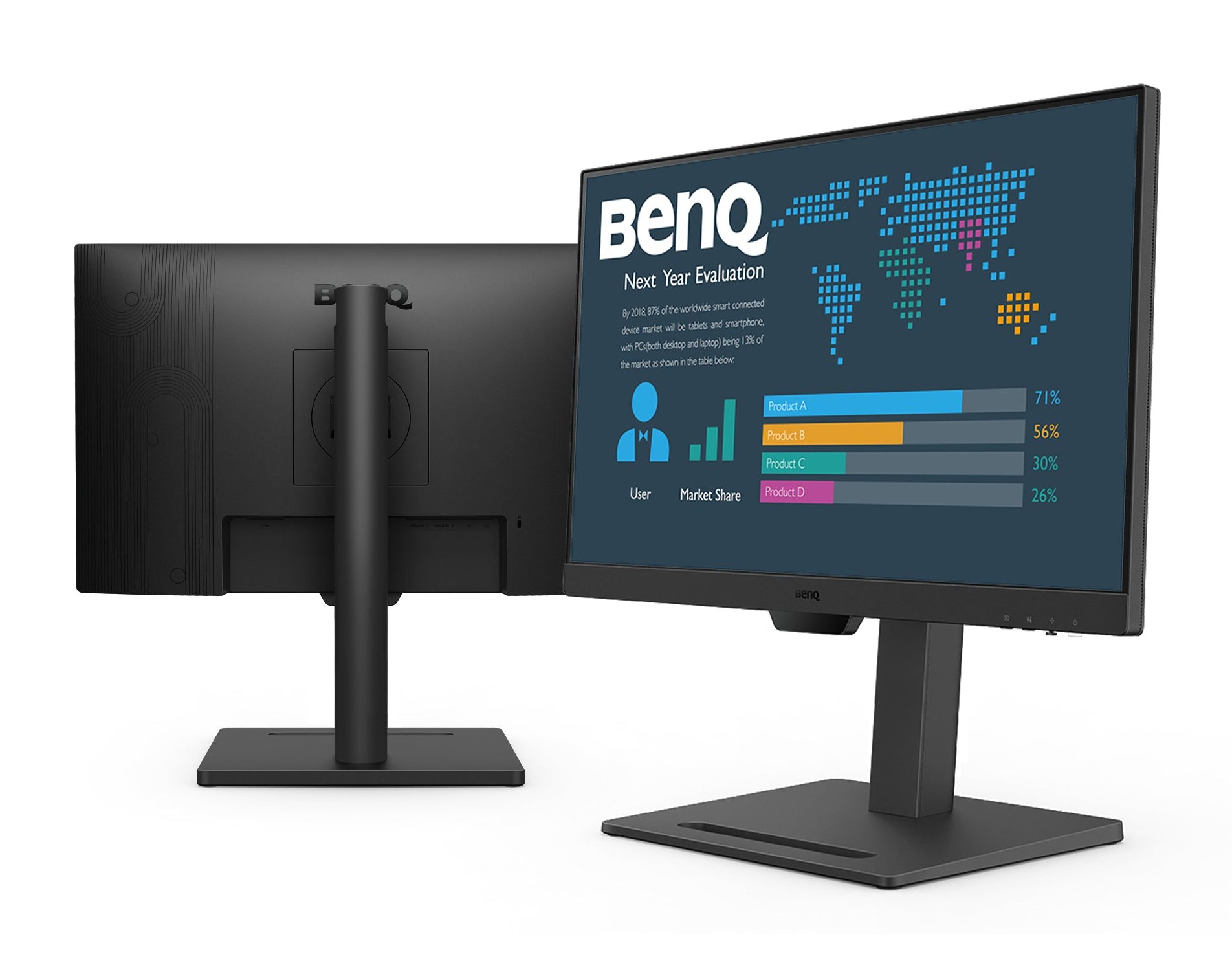 BenQ BL2490T – Monitor, 23,8" 1920 × 1080 (Full HD), IPS, 250 cd/m², 5 ms, 2× DisplayPort