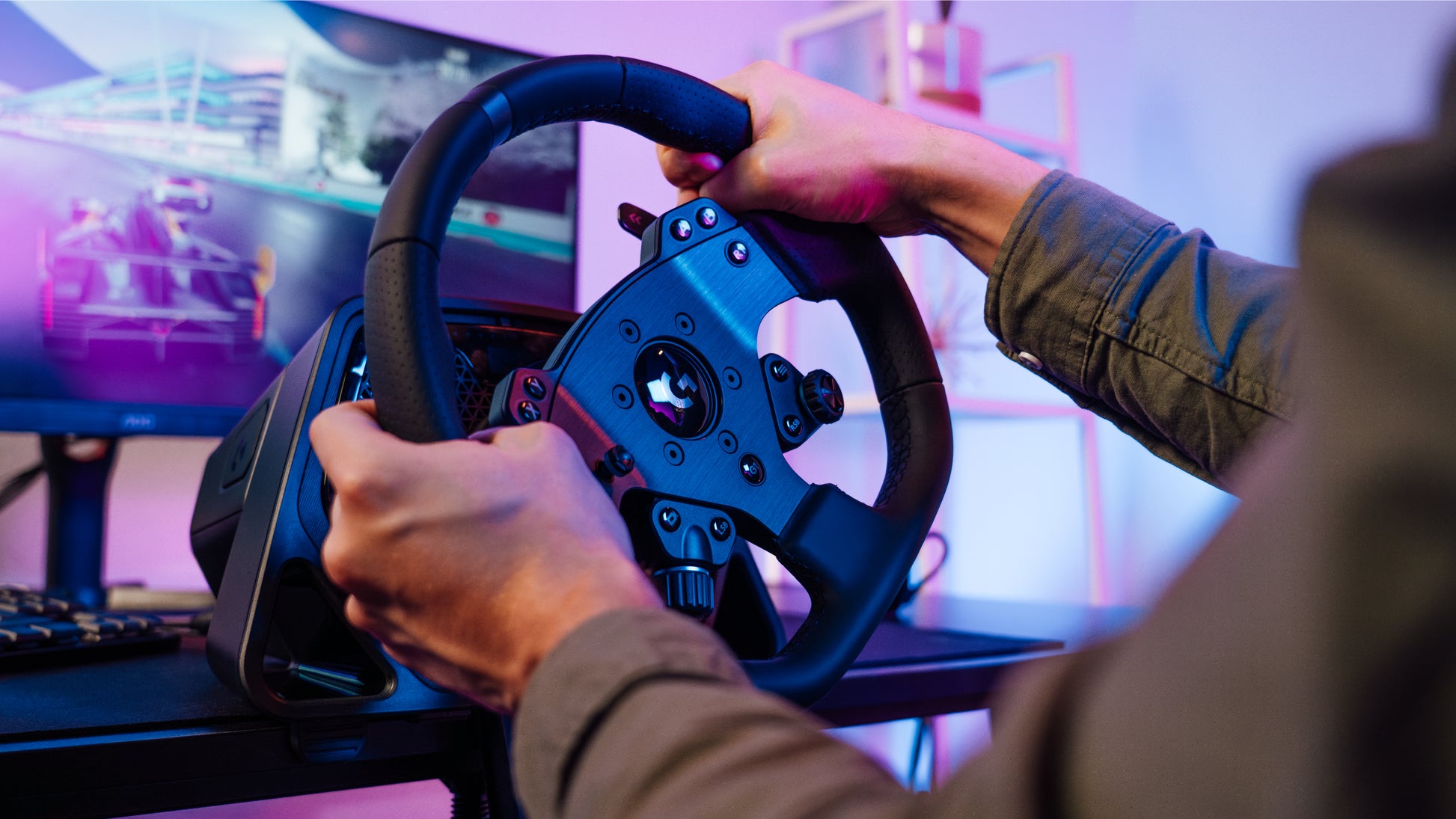 Logitech G PRO Racing Wheel – Joystick – USB (kabelgebunden), LED-Display, Schwarz