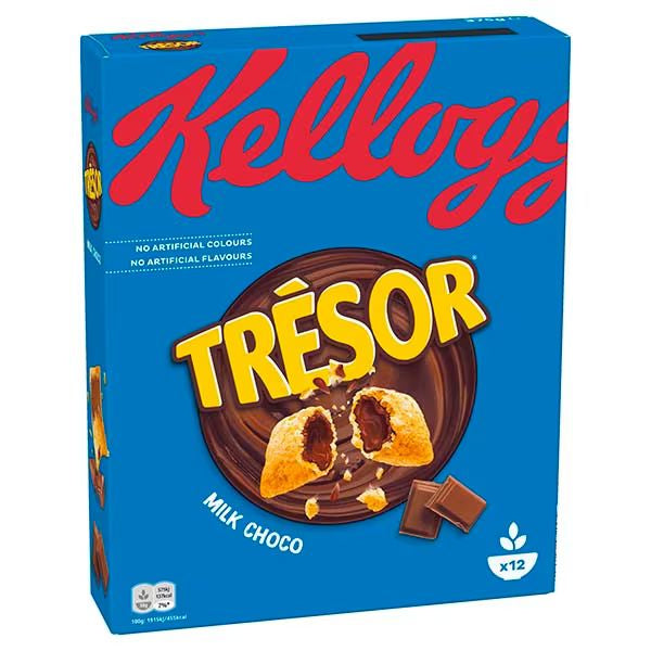 Kellogg Company Knusprige Getreidekissen Tresor Schokoladen-Haselnuss – 410 g