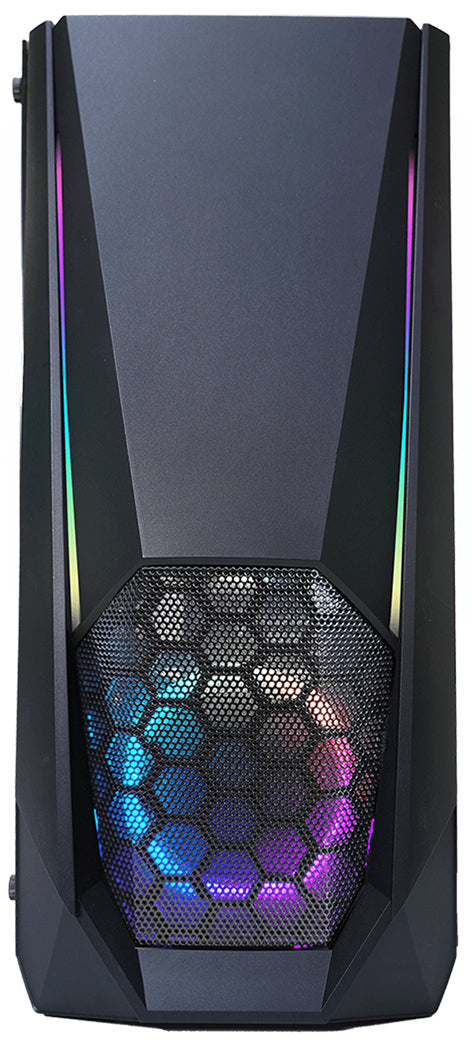 Xilence Xilent Blast X505.ARGB – PC-Gehäuse (Midi-Tower), Schwarz, 2×ARGB Lüfter, 2×USB 3.0, GPU bis 315 mm