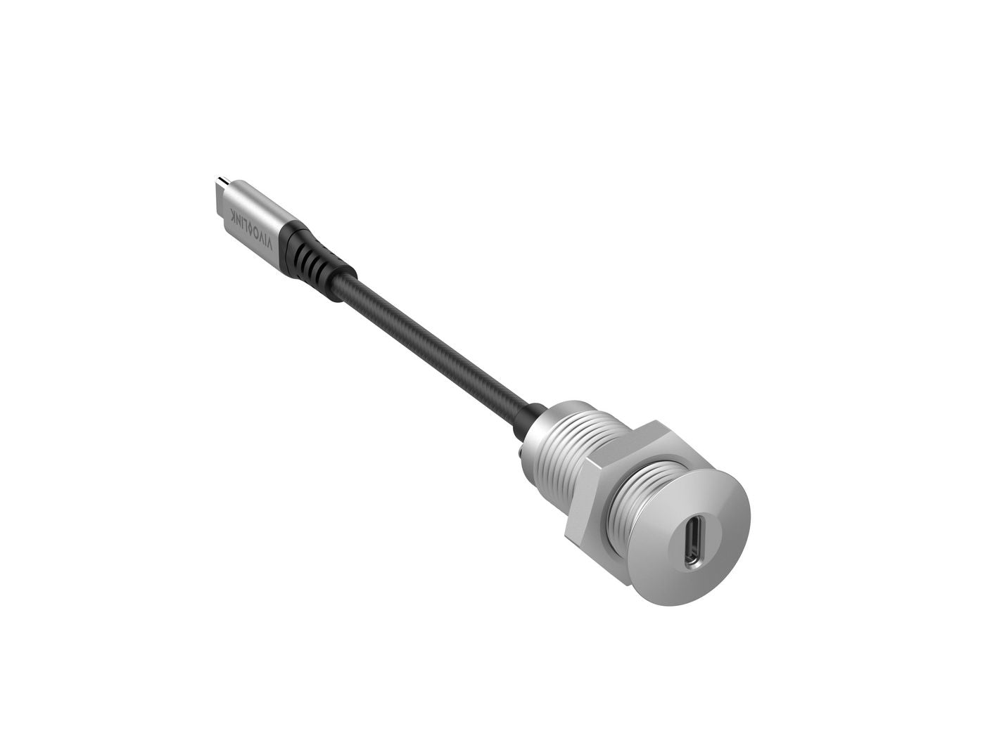 Vivolink USB-C Tischsteckdose – PROUSBCMF0.3SOCKET, USB 3.2 Gen 2, 0,3 m
