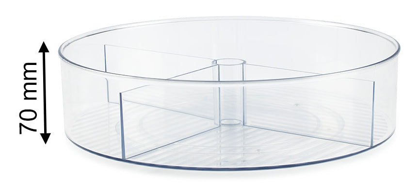 Rotho Drehteller Ø 29 × 8,3 cm, Kunststoff, Transparent