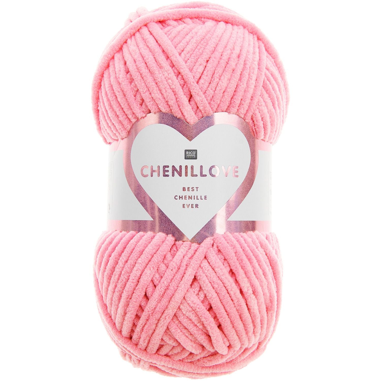 Rico Design Chenillove Wolle Pink – 100 g, 110 m, Nadel 4 mm, 100% Polyester, 1 Stk.