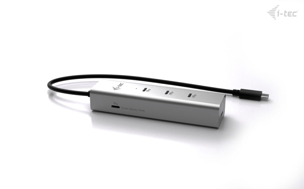 i-tec USB-Hub – USB-C, USB-C Video 8K, 85 W PD, für Windows/Mac/ChromeOS
