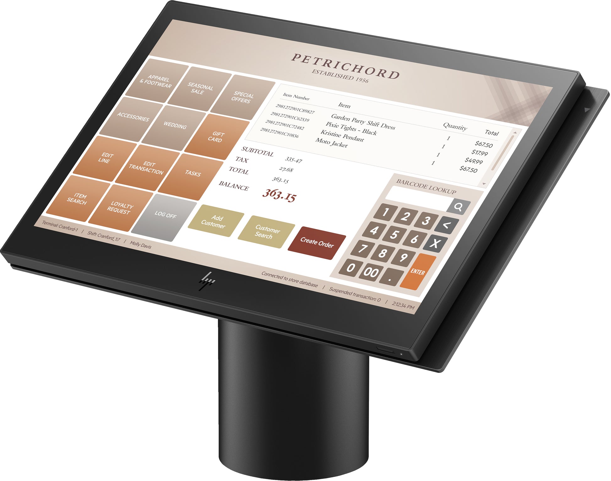 HP Engage One 145 14,0" POS All-in-One – Full HD Touch, Intel Core i5 i5-7300U, 8 GB RAM, Windows 10 IoT