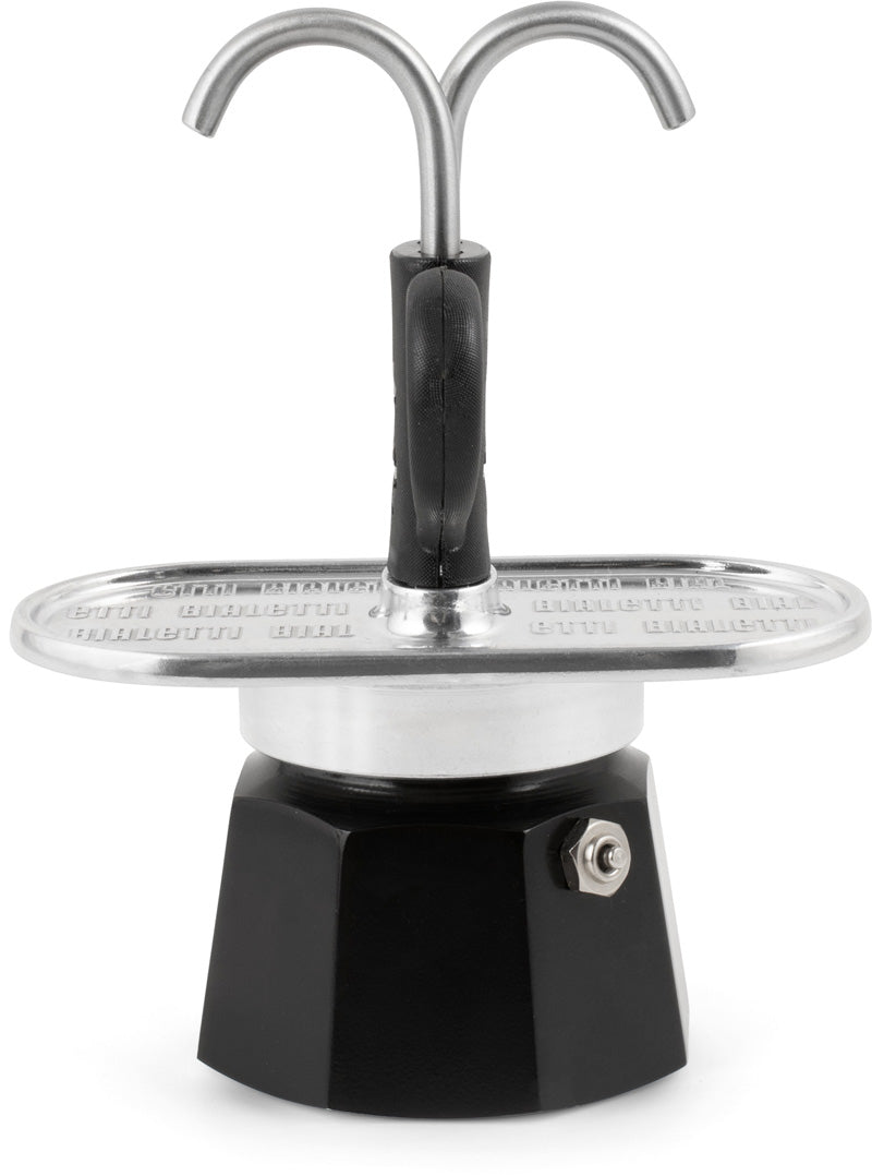 Bialetti New Mini Express Espressokanne – 2 Tassen, 100 ml, für Glaskeramik, Silber