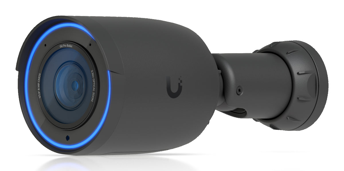 Ubiquiti G6 Pro Bullet Kamera – 4K, 30 fps, 3× optischer Zoom, schwarz