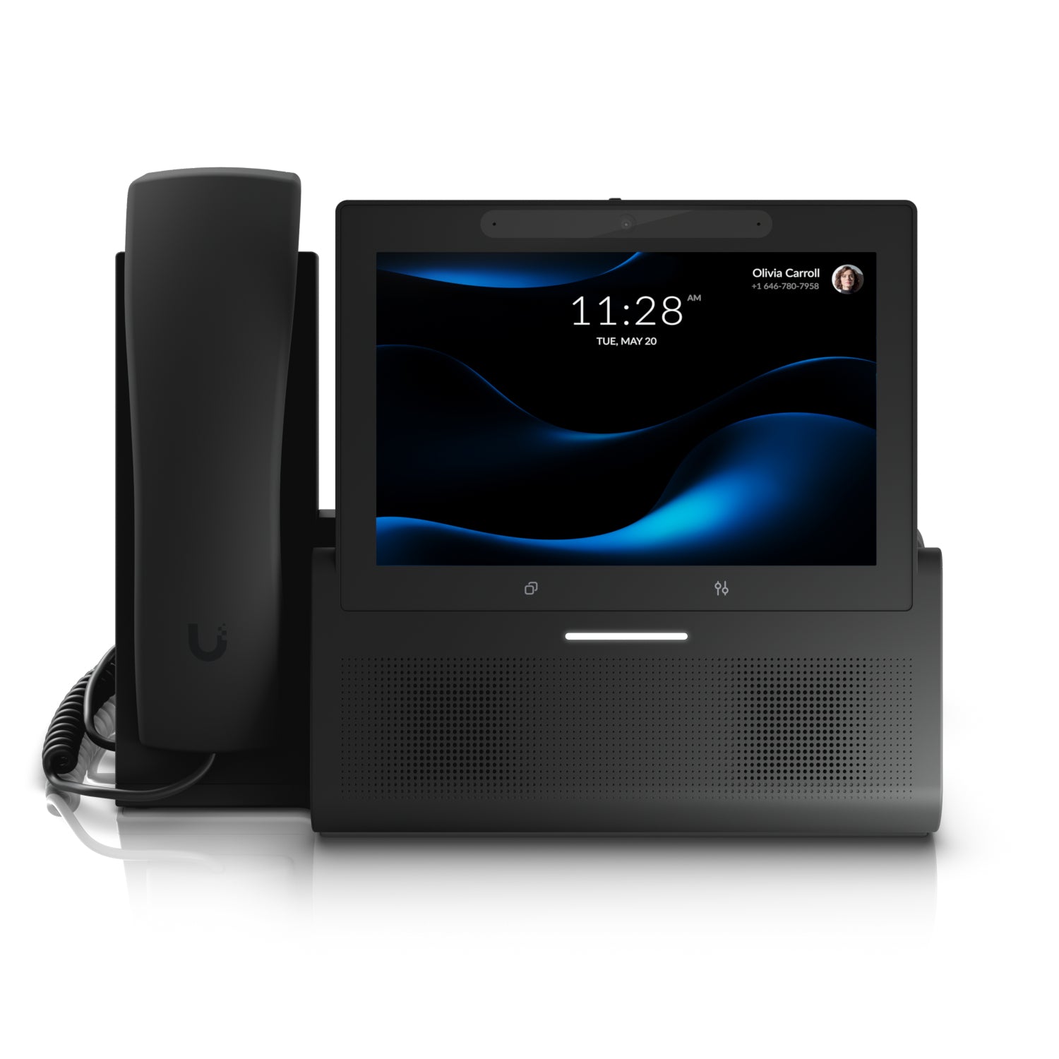 Ubiquiti Talk – IP-Videotelefon, 7" Touch, WLAN/BT, Gigabit, PoE, für G3 Wireless-Handset, Schwarz