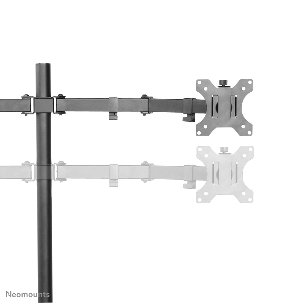 Neomounts FPMA-D550DBLACK – Monitorarm Tischhalterung – 2 Monitore – 10–32" – VESA 75×75/100×100 mm