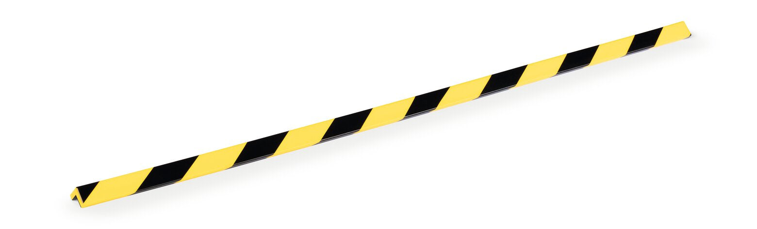 Durable Eckschutzprofil C20 – 26 × 1'000 mm, Kunststoff, Schwarz/Gelb, magnetisch