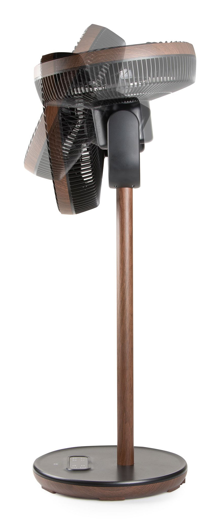 Domo Standventilator DO8155 – 9 Stufen, oszillierend, Timer, Fernbedienung, 26 W, 45 dB(A), Schwarz, Holz