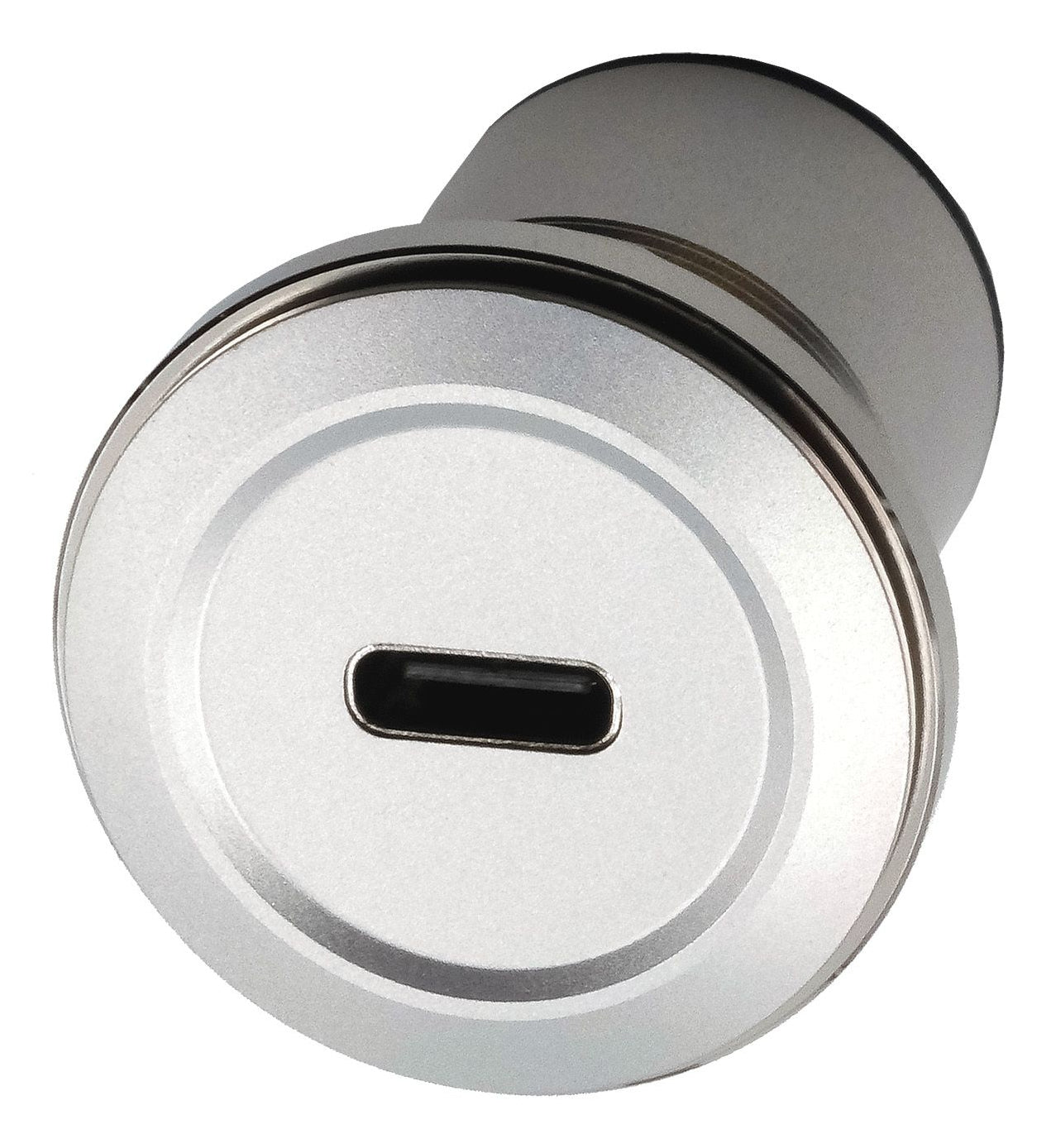 EXSYS USB-Adapter USB-C auf USB-C – USB 3.2 Gen 1 (5 Gbit/s) – Metallverstärkt, Schwarz/Silber