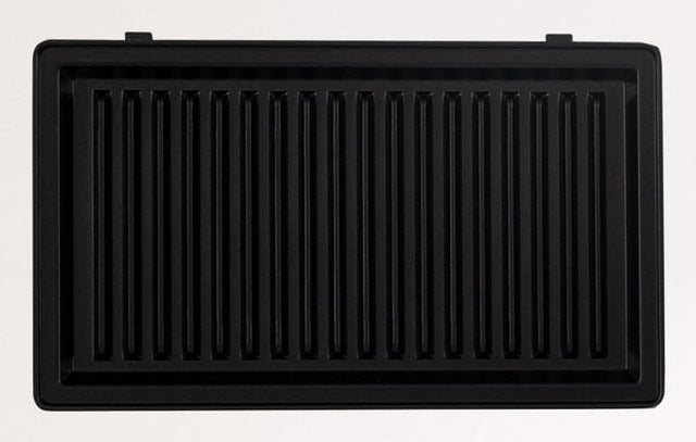CREATE Ersatzteller – Stone 3in1 Grill – für Waffeleisen 3in1 Studio, 2 Stk., Teflon, Schwarz