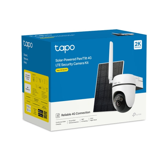 TP-Link Tapo C615G PTZ – 3 MP – 4,0 mm – 4G/LTE – IP65